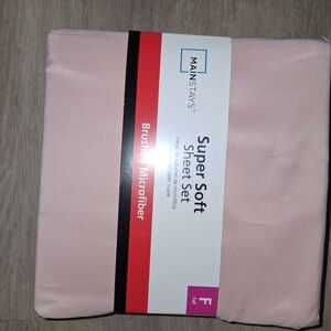 Mainstays Super Soft Brushed Microfiber Sheet Set - Light Pink